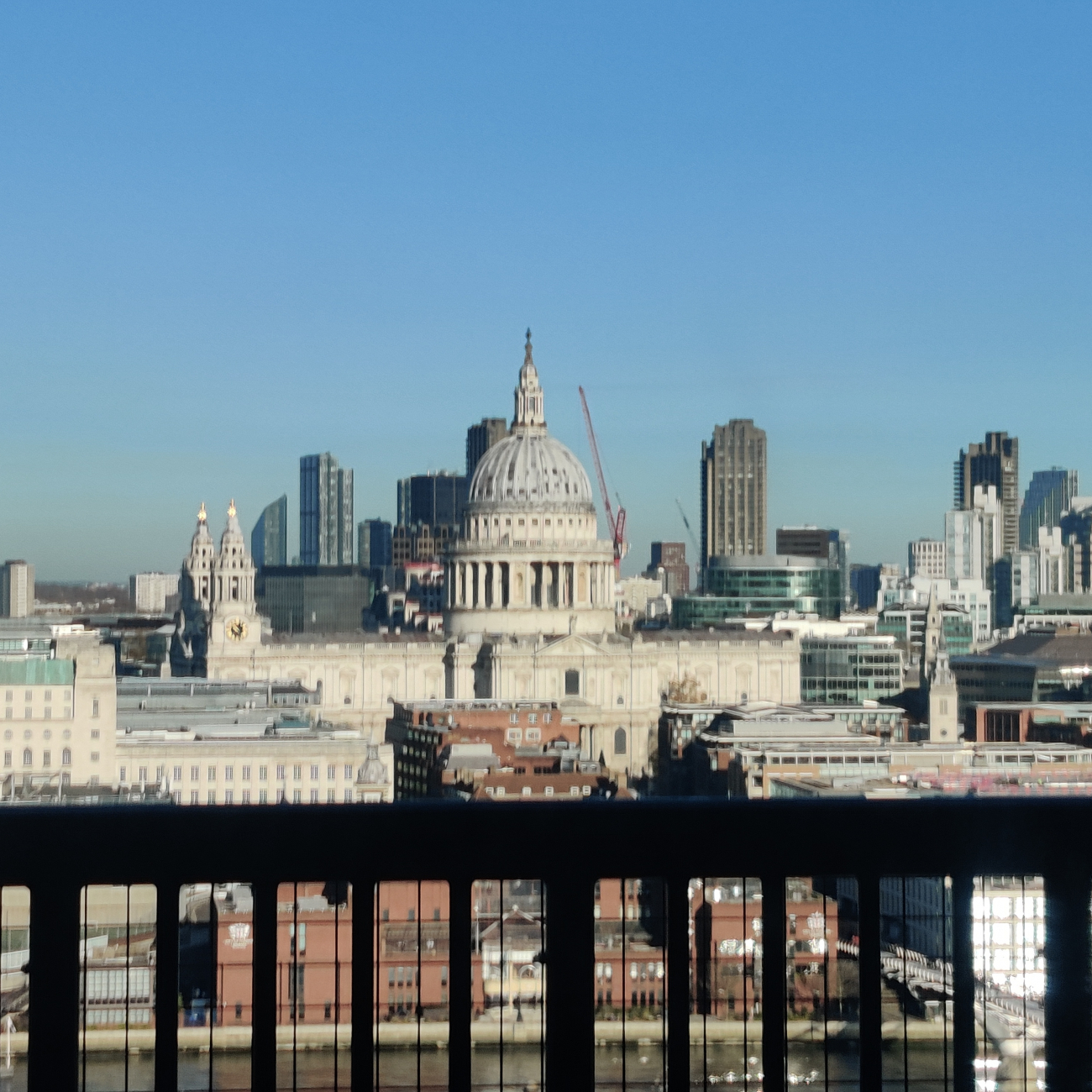 View of London from a balcony
