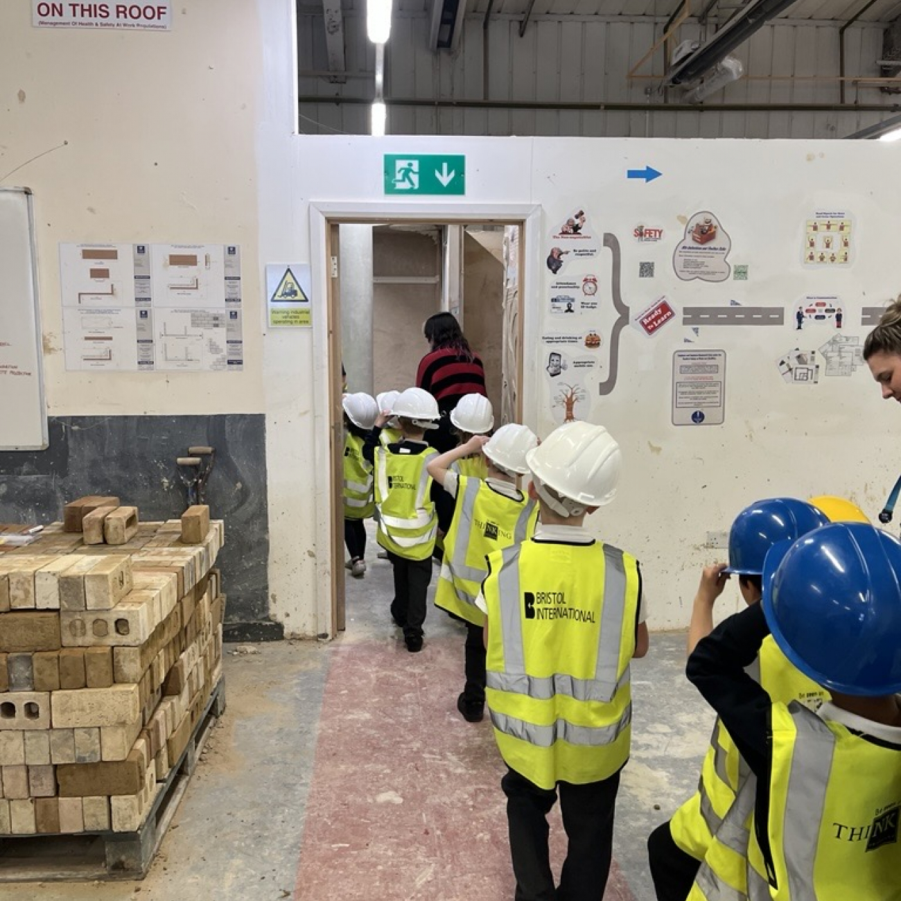 mead vale pupils in hard hats at our south west skills 
