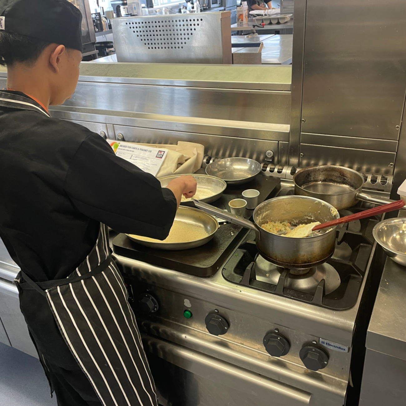 Student cooking