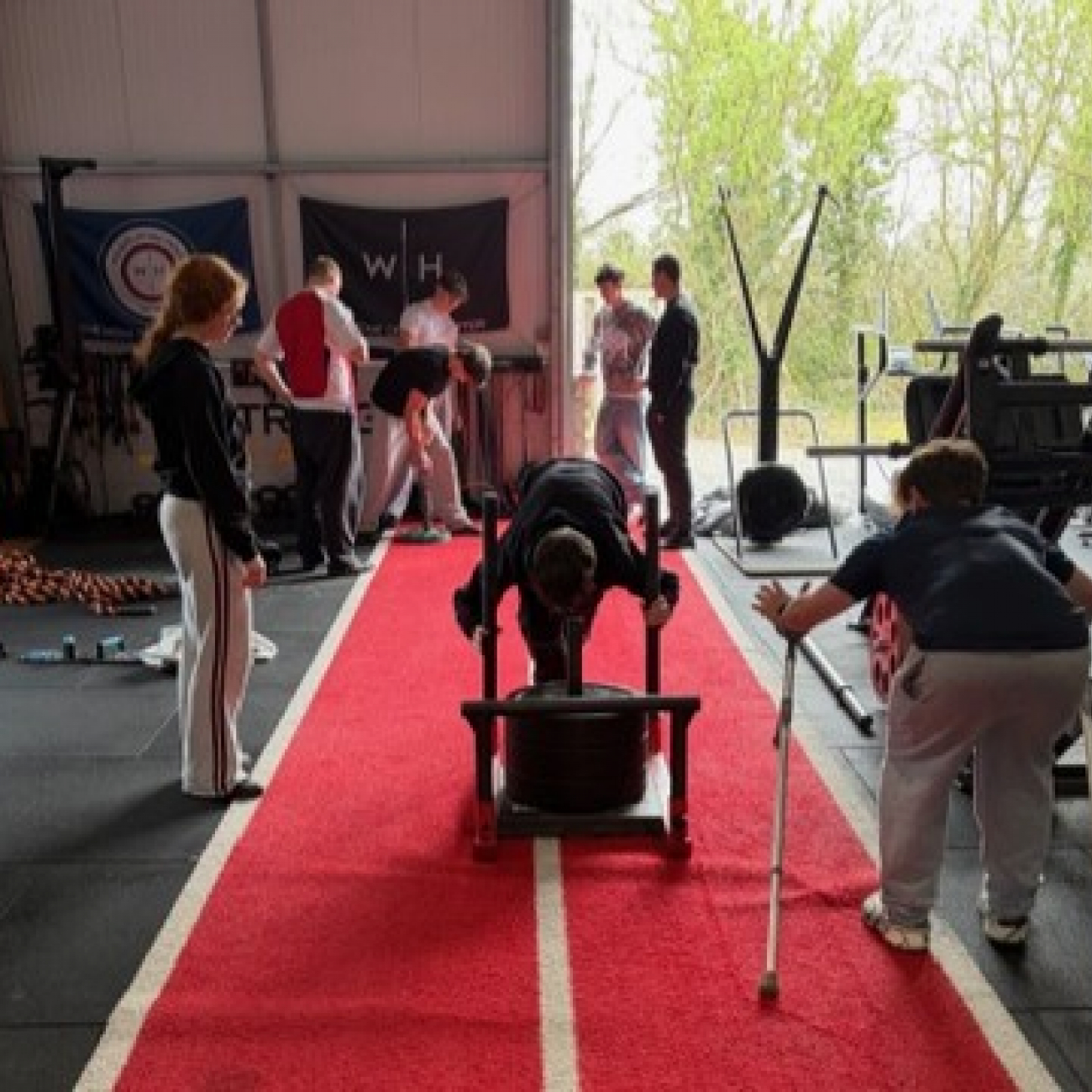 Sport students working out in JC Strength Studio