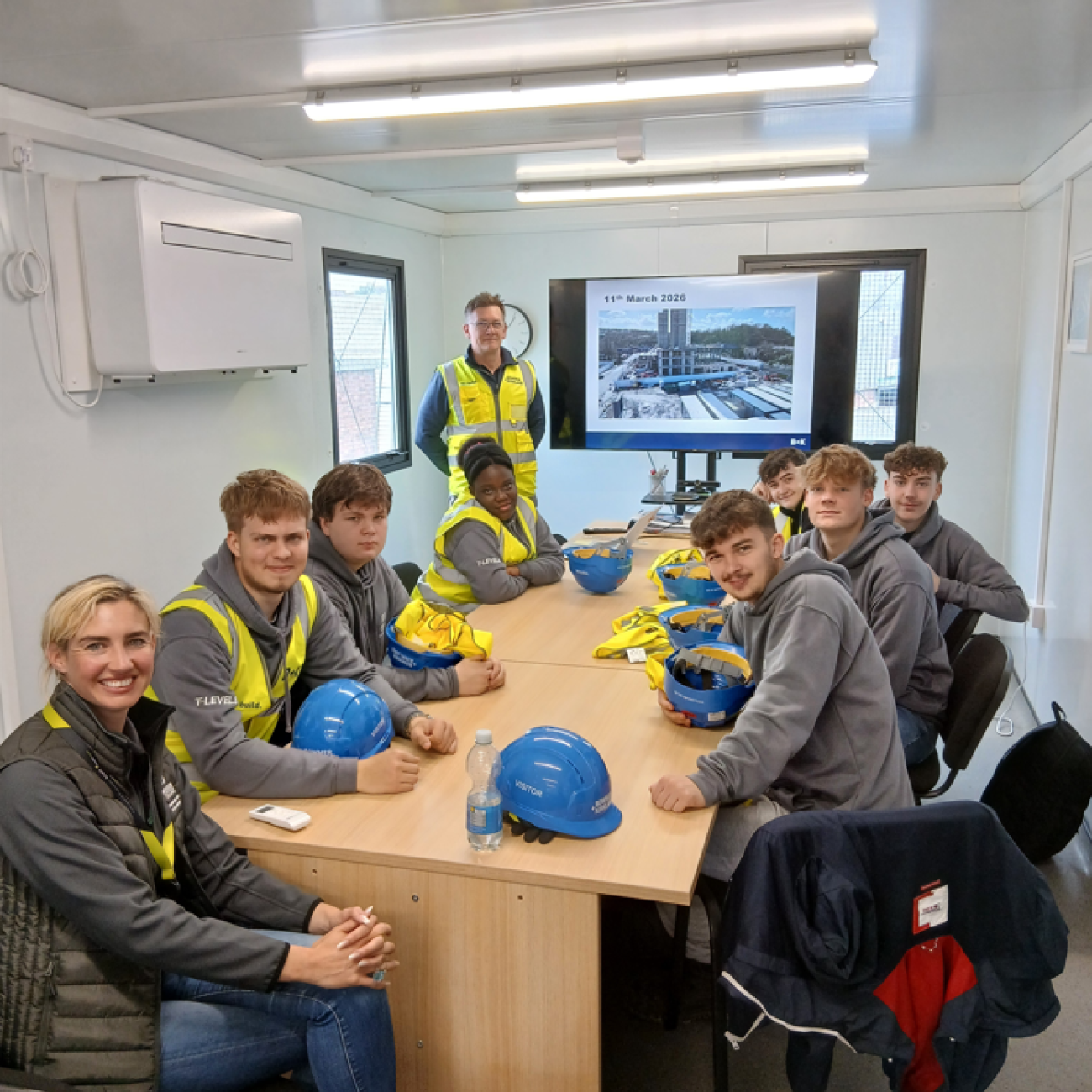 Students at site visit