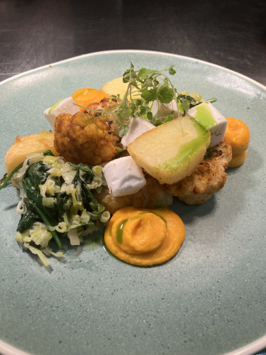 Cauliflower dish presented nicely
