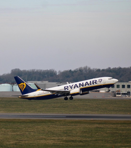 Ryanair flight taking off
