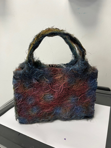 Hair matted handbag