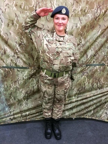 cadet saluting